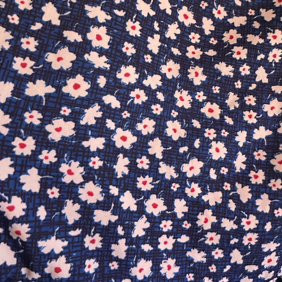 Elegant Blue and Purple Peplum Bell Sleeve Blouse - Picture 2 of 5